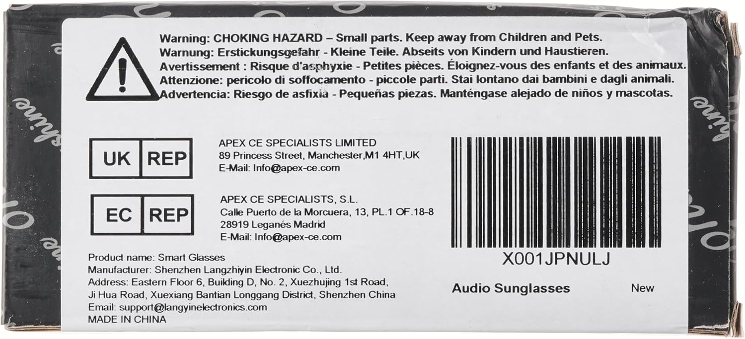 OhO Smart Glasses,Polarized Sunglasses with Bluetooth Speaker,Athletic/Outdoor UV Protection and Voice Control,Unisex (Grey Lens) - Image 8