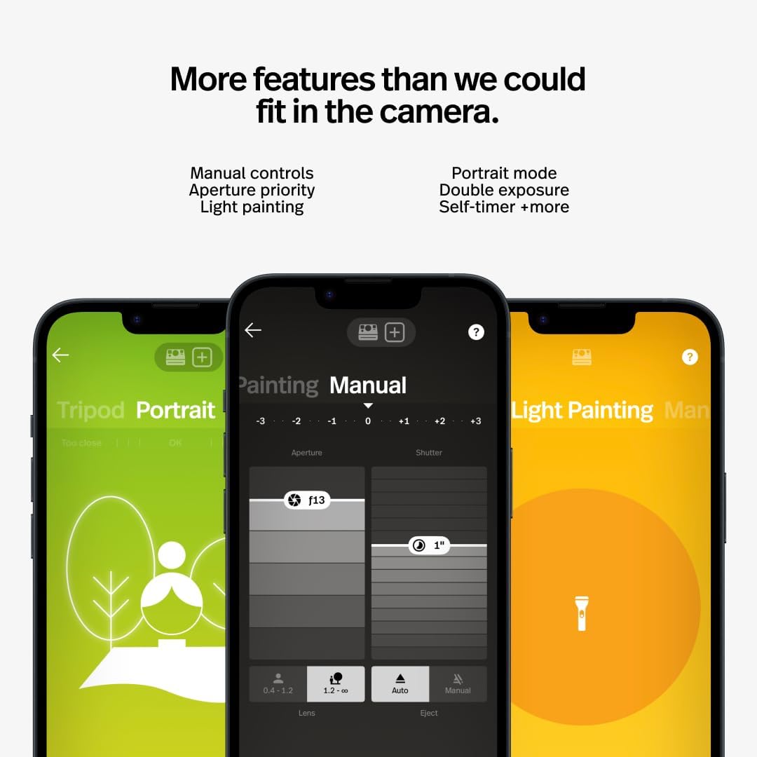 Now+ Generation 2 - Camera + Film Bundle (16 Photos Included) - Black - Bluetooth Connected App Controlled Instant Film Camera-6250 - Image 7